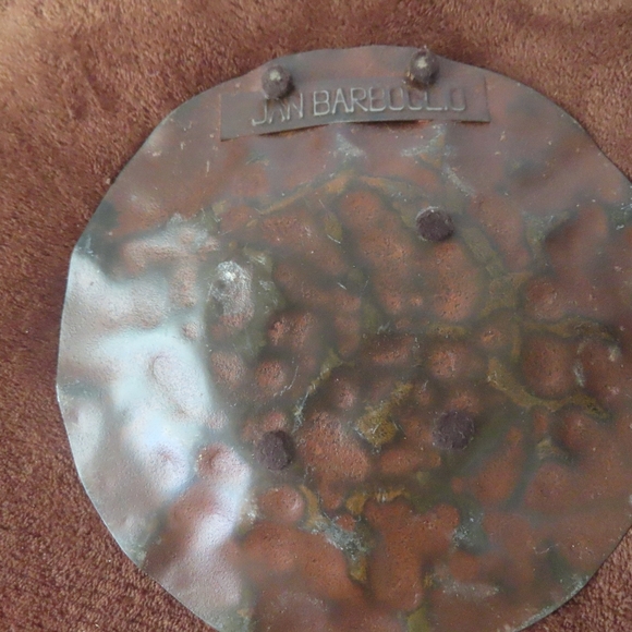 Jan Barboglio Rustic Metal Hammered Plates lot of 5 - Picture 3 of 7